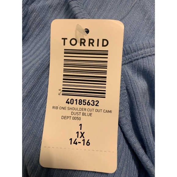 NWT Torrid Everyday‎ Rib One Shoulder Cut Out Cami 1X - Picture 6 of 11
